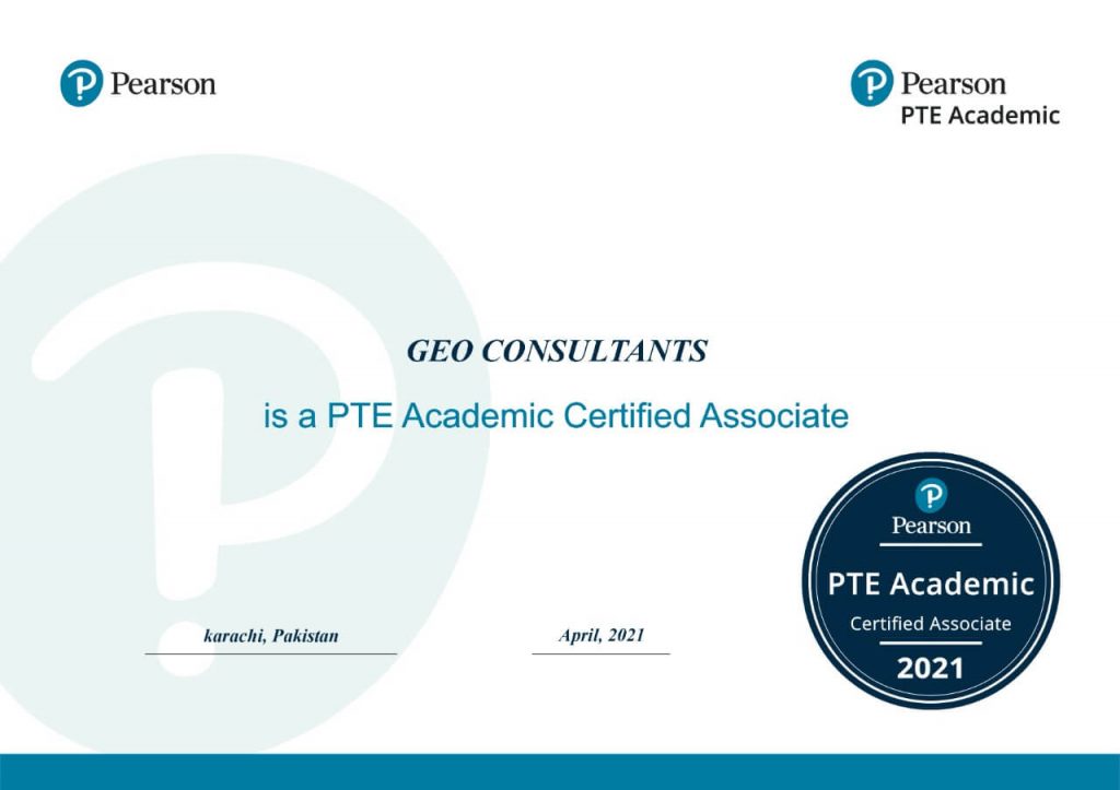 PTE Certificate